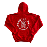Pull Over Kids Hoodie (Red With White Print)